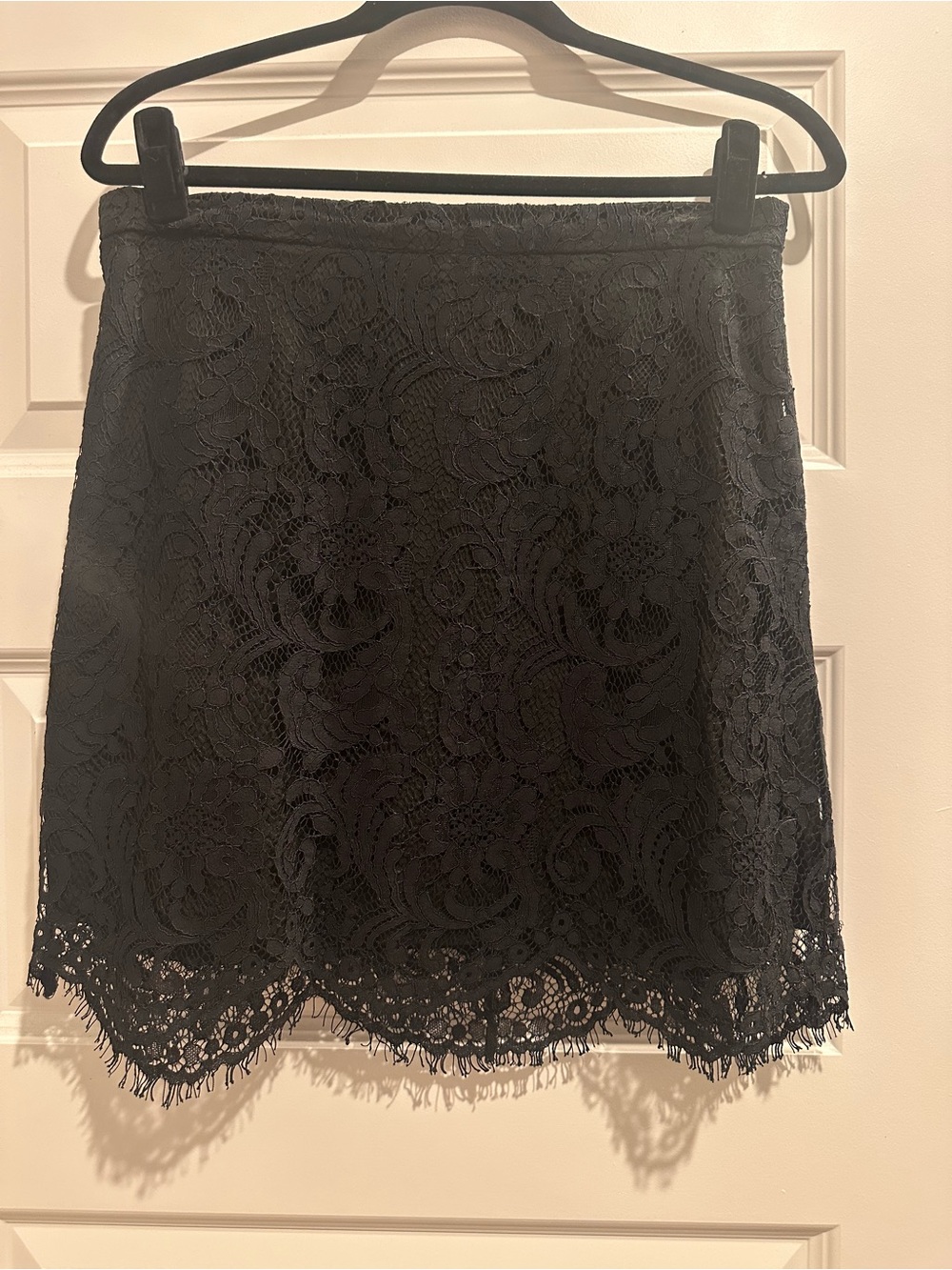 Dynamite Black Lace Mini Skirt